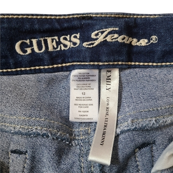 Guess Jeans Emily low rise ultra skinny blue denim jeans - Picture 8 of 9